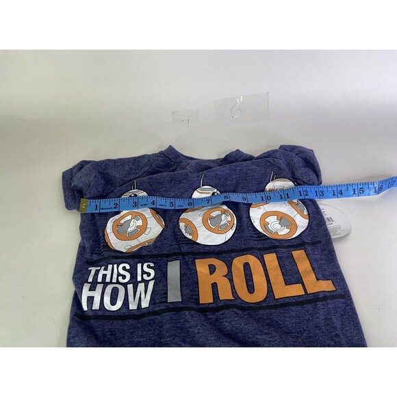 NEW Star Wars BB-8 This is How I Roll Dog Puppy T-Shirt Tee Shirt Size L - Picture 5 of 6